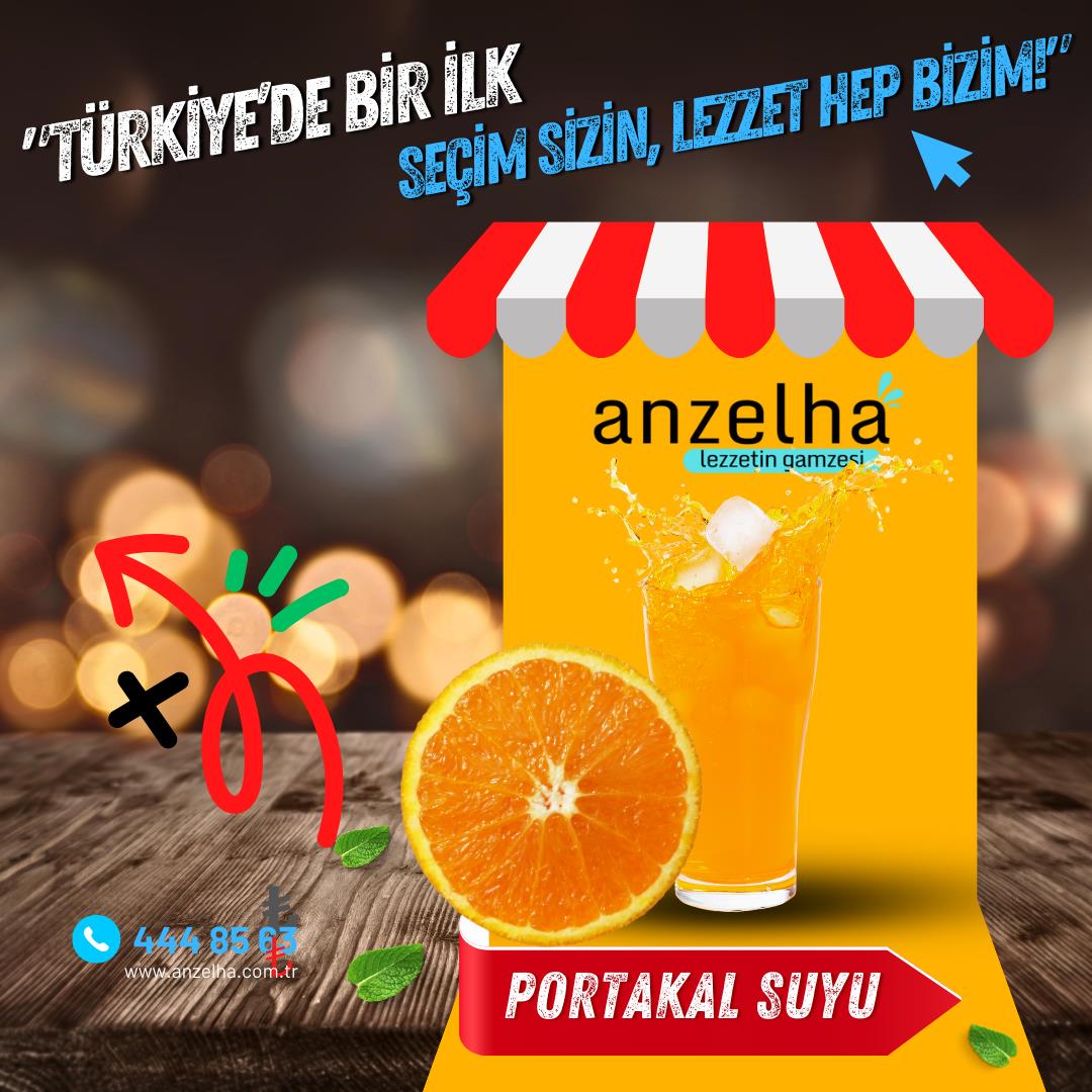 Taze Sıkılımış Portakal Su