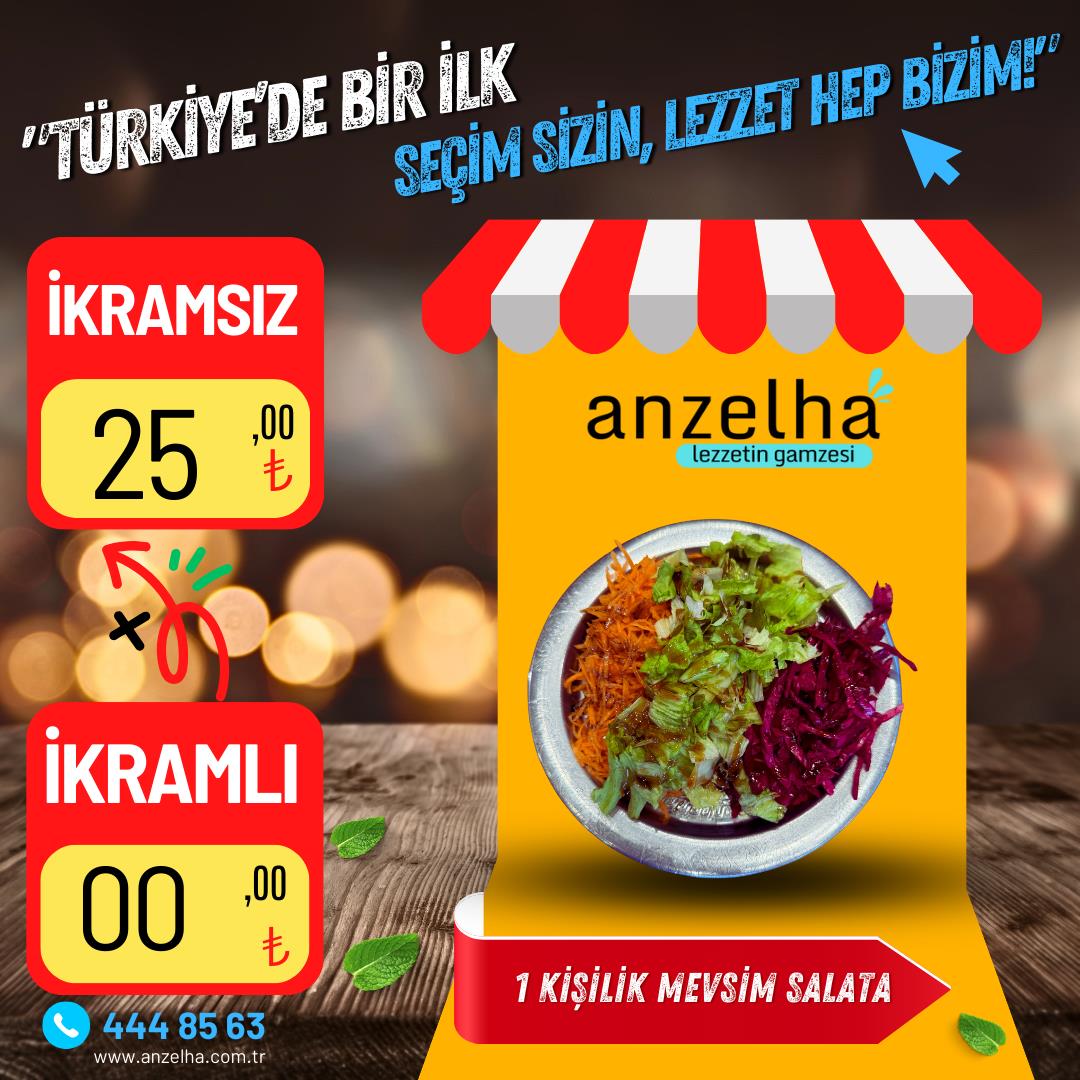 1 Kişilik Mevsim Salata